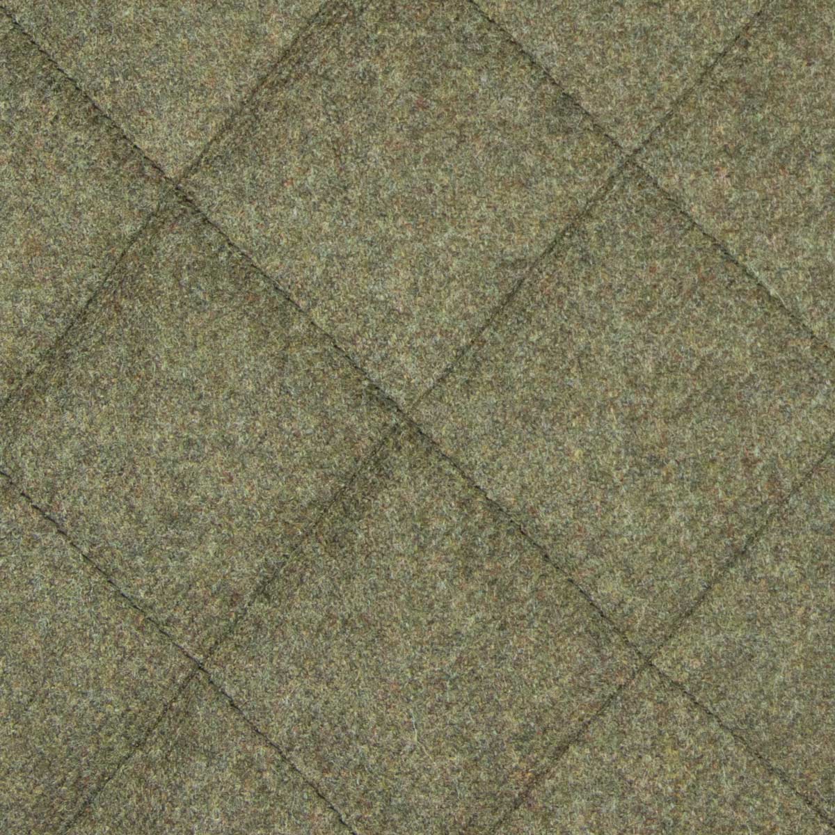 Robert Old - Dorset Green Diamond Quilt Overcoat Crafted with a Loro Piana Rain System Wool &amp; Cashmere Fabric
