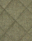Robert Old - Dorset Green Diamond Quilt Overcoat Crafted with a Loro Piana Rain System Wool & Cashmere Fabric