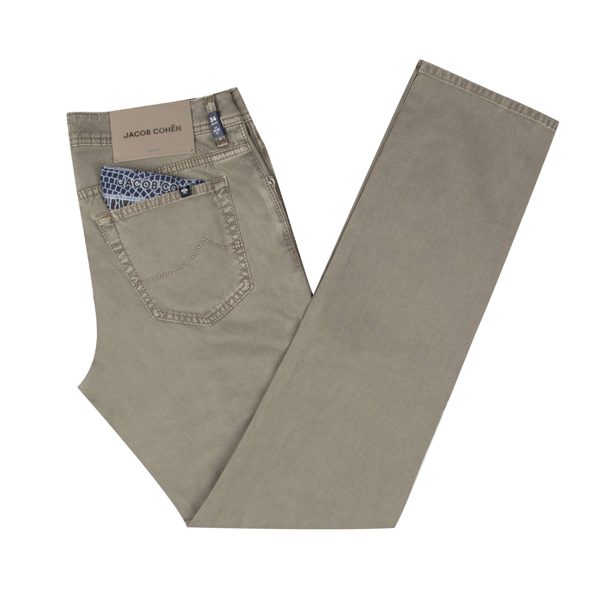 Jacob Cohen - Elephant Grey 'Bard' Slim Fit Jeans JEANS Jacob Cohen