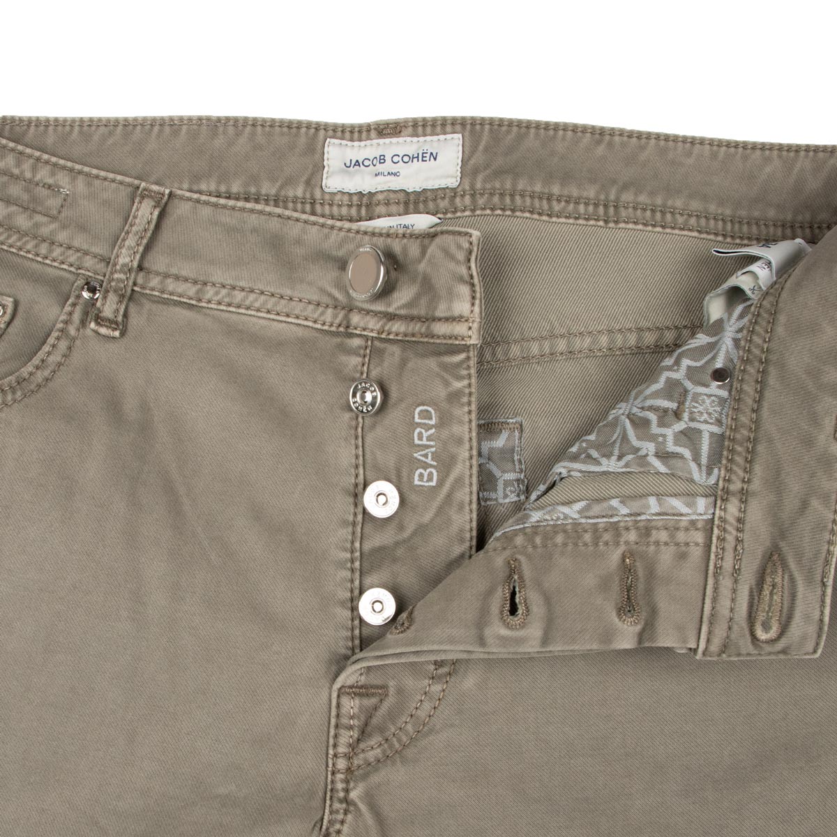 Jacob Cohen - Elephant Grey 'Bard' Slim Fit Jeans JEANS Jacob Cohen