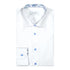 Eton - White Floral Trim Signature Twill Slim Fit Shirt L/S SHIRTS Eton