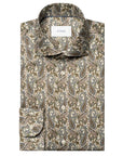 Eton - Brown Paisley Signature Twill Contemporary Fit Shirt L/S SHIRTS Eton