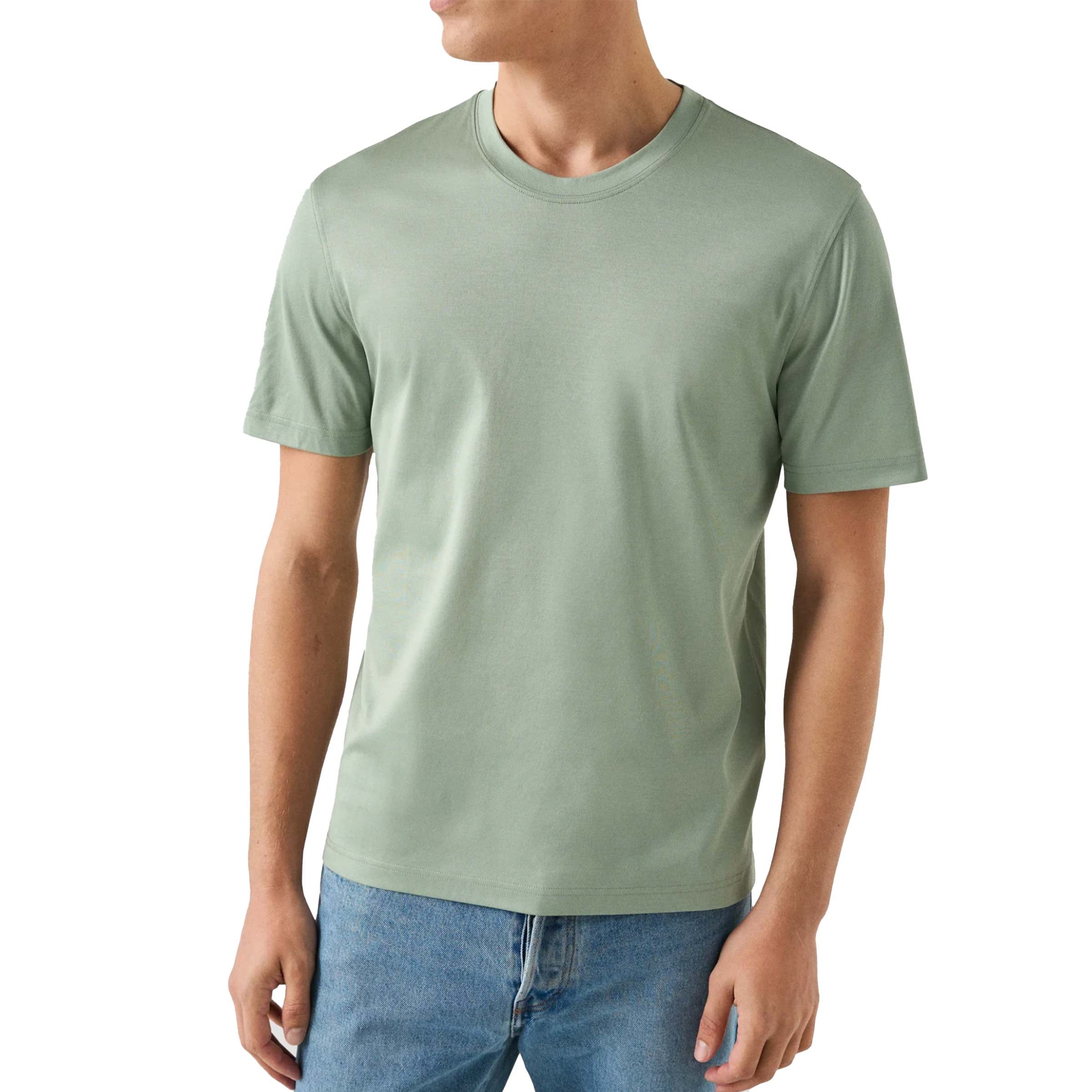 Eton - Light Green Filo di Scozia T-shirt TEE SHIRTS Eton