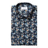 Eton - Navy Blue Floral Print Contemporary Fit Twill Shirt L/S SHIRTS Eton