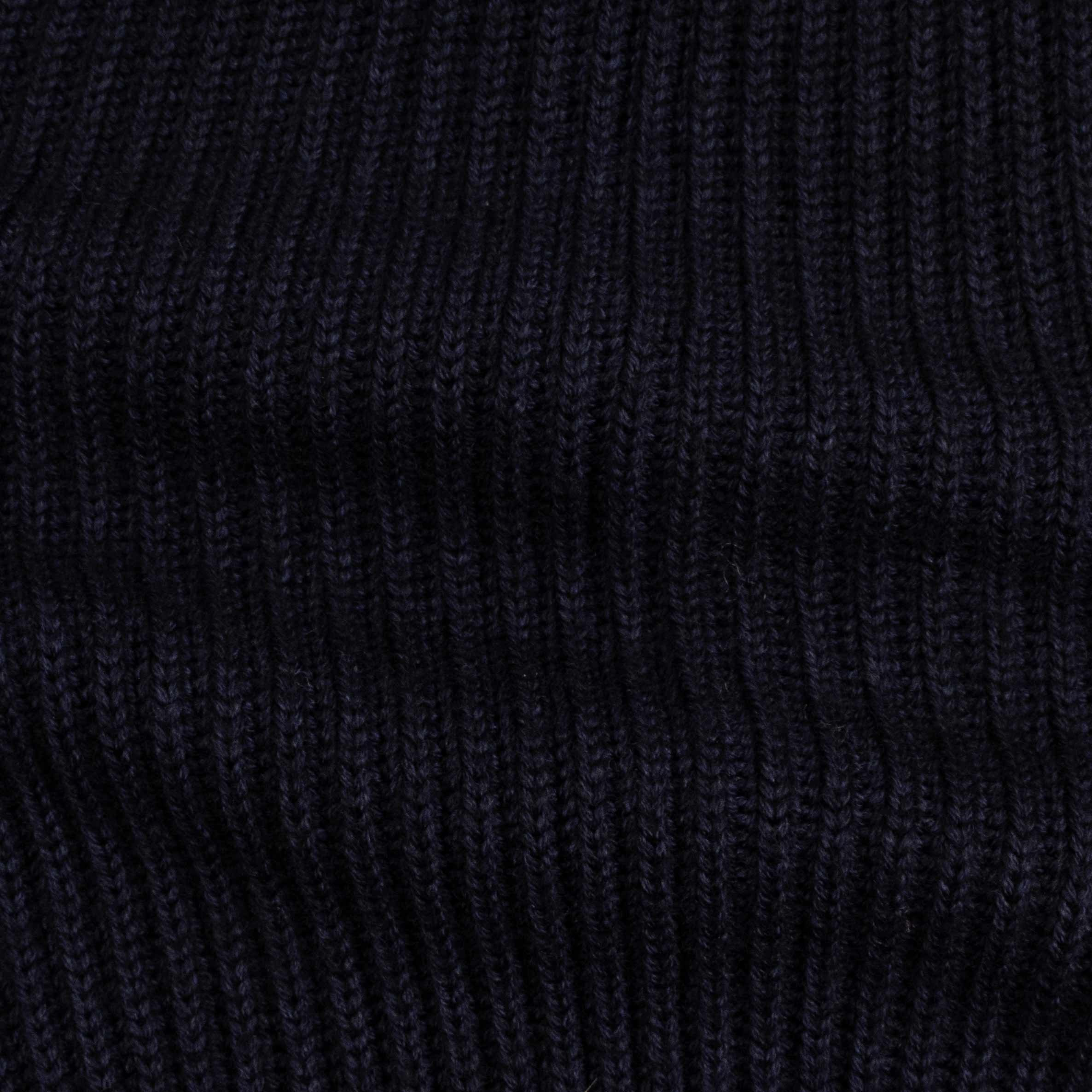 Fedeli - Navy &#39;Terminillo&#39; Shawl Collar Merino Wool Cardigan