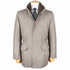 Robert Old - Grey Button Down Coat Crafted with a Loro Piana Green Storm System Wool & Cashmere Fabric OVERCOATS Robert Old