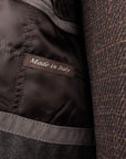 Robert Old - Grey Button Down Coat Crafted with a Loro Piana Green Storm System Wool & Cashmere Fabric