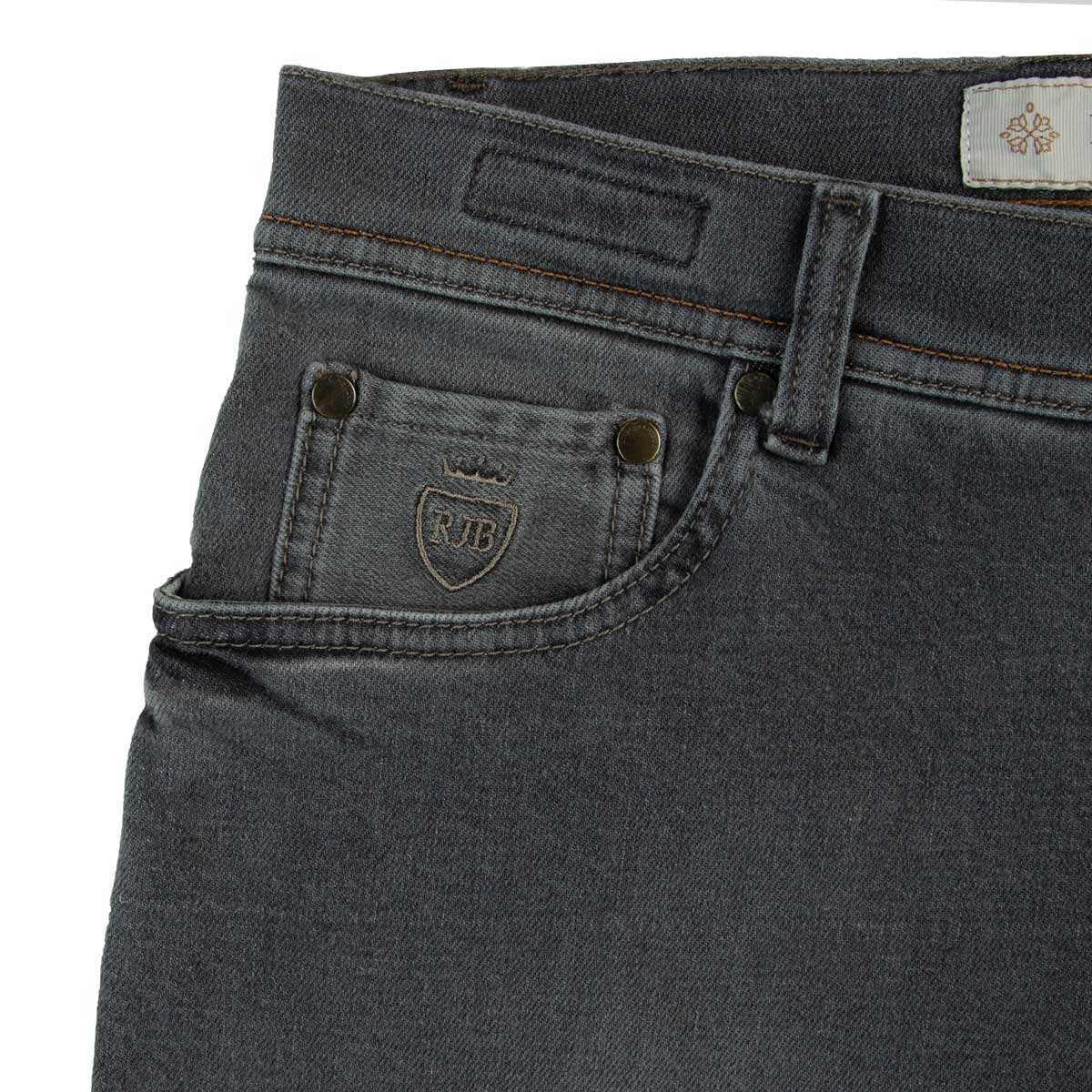 Richard J Brown - Grey 'Milano' Cotton Cashmere Regular Fit Jeans JEANS Richard J Brown