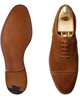Crockett & Jones - Westfield Tobacco Suede Lace Up SHOES Crockett & Jones