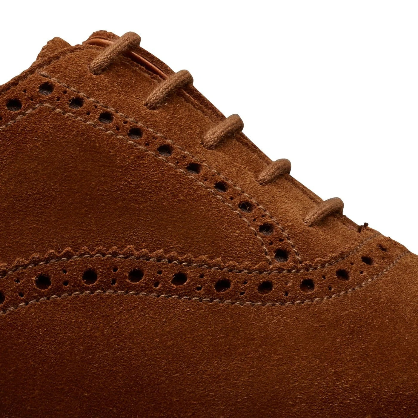 Crockett &amp; Jones - Westfield Tobacco Suede Lace Up SHOES Crockett &amp; Jones