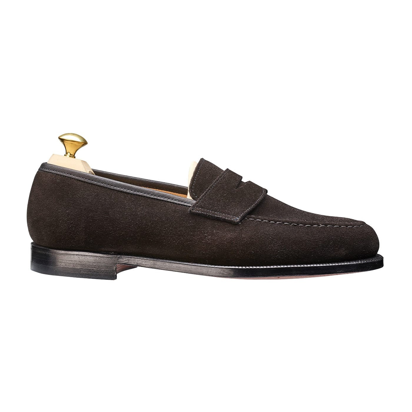 Crockett & Jones - Black Boston Suede Penny Loafer Crockett & Jones