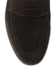 Crockett & Jones - Black Boston Suede Penny Loafer Crockett & Jones