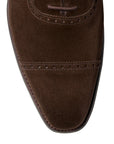 Crockett & Jones - Westbourne Dark Brown Suede City Sole Lace Up SHOES Crockett & Jones