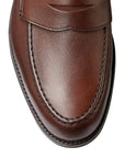 Crockett & Jones -  Harvard 2 Walnut Milled Calf  Penny Loafer City Sole