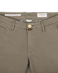 Jacob Cohen - Elephant Grey 'Bobby' Slim Fit Chino Trousers CASUAL TROUSERS Jacob Cohen