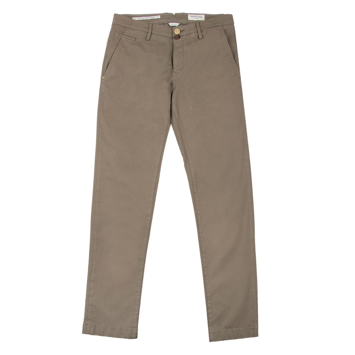 Jacob Cohen - Elephant Grey 'Bobby' Slim Fit Chino Trousers CASUAL TROUSERS Jacob Cohen