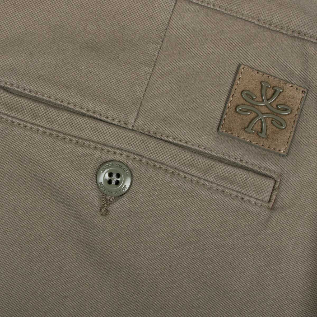 Jacob Cohen - Elephant Grey 'Bobby' Slim Fit Chino Trousers CASUAL TROUSERS Jacob Cohen