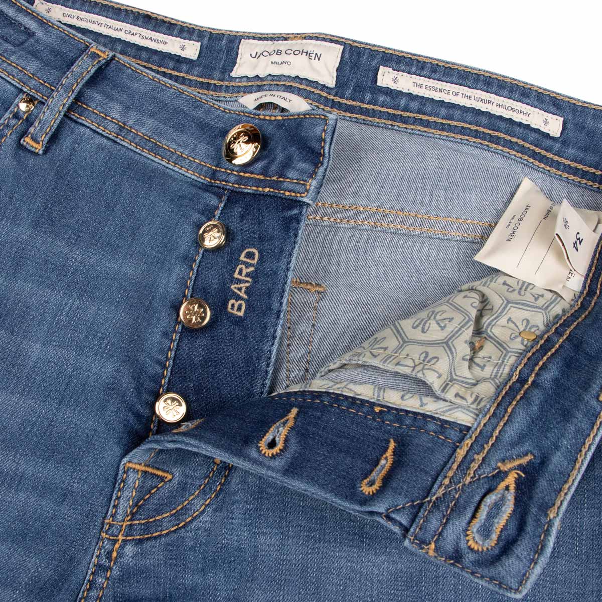Jacob Cohen - Light Blue 'Bard' Slim Fit Jeans JEANS Jacob Cohen