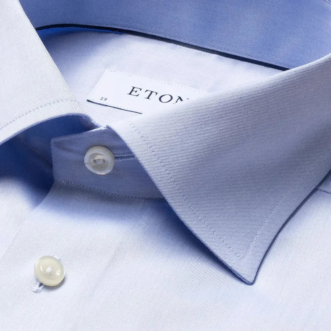 Eton - Light Blue Signature Twill Classic Fit Shirt L/S SHIRTS Eton