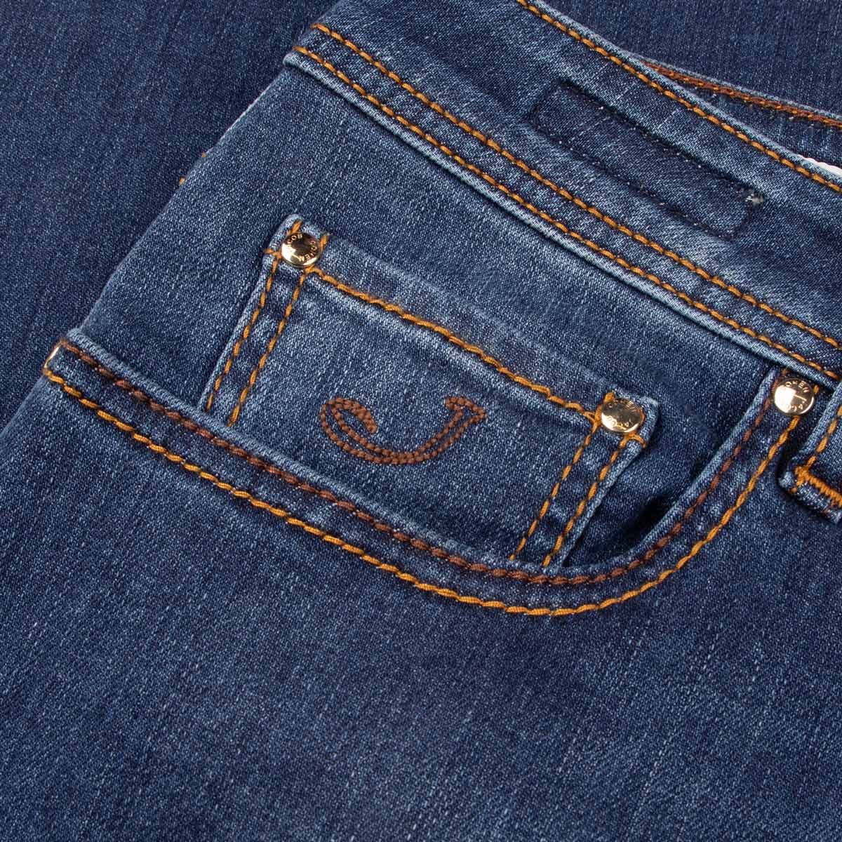 Jacob Cohen - Mid Blue &#39;Bard&#39; Slim Fit Jeans JEANS Jacob Cohen