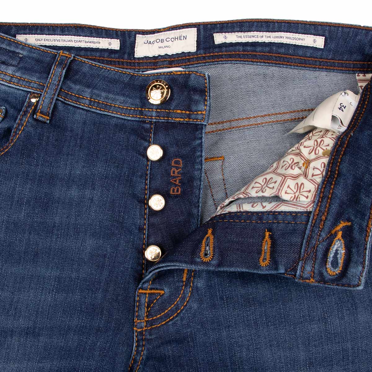 Jacob Cohen - Mid Blue 'Bard' Slim Fit Jeans JEANS Jacob Cohen