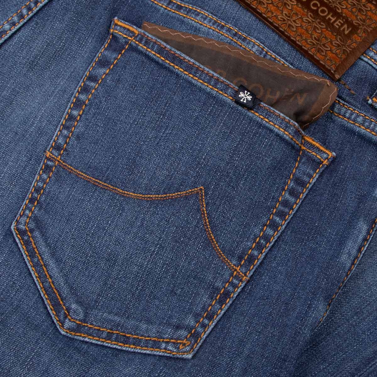Jacob Cohen - Mid Blue &#39;Bard&#39; Slim Fit Jeans JEANS Jacob Cohen