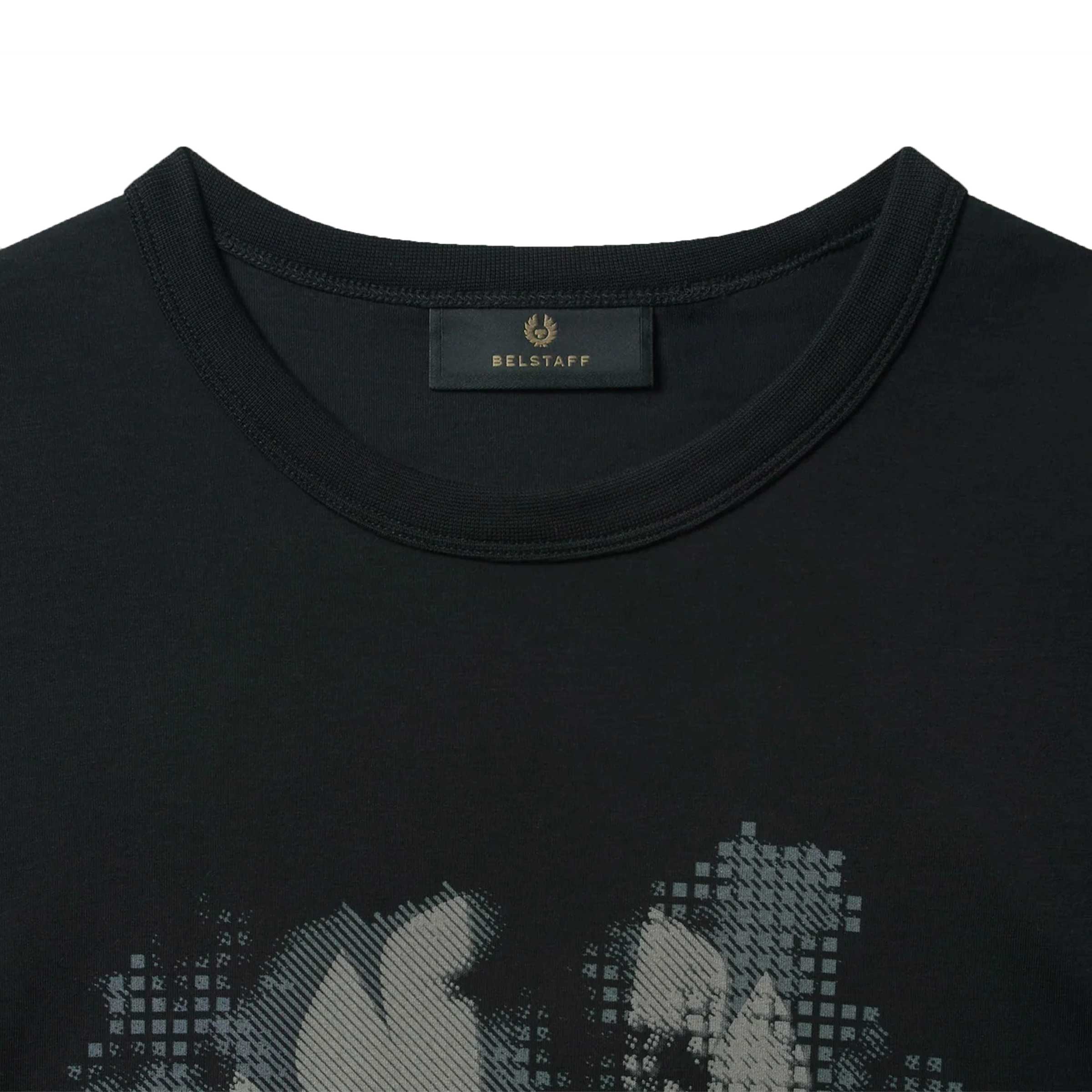 Belstaff - Black Metro Phoenix Jersey Cotton T-shirt TEE SHIRTS Belstaff