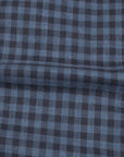 Robert Old - Navy & Black Check Italian Cotton Long Sleeve Shirt L/S SHIRTS Robert Old