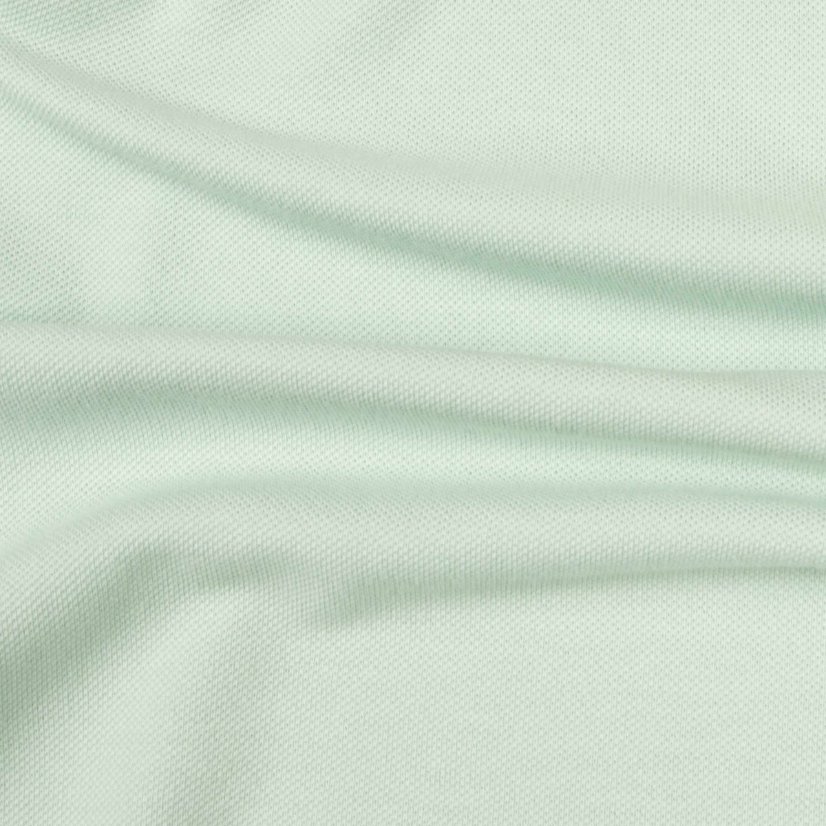 Mint Green Piqué Cotton Short Sleeve Polo Shirt S/S POLOS Robert Old