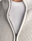 Moorer - Beige 'Arena' Merino Wool Bomber Jacket BLOUSONS MooRER