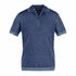 Moorer - Navy Blue 'Coty' Cotton Knit Polo Shirt S/S POLOS MooRER
