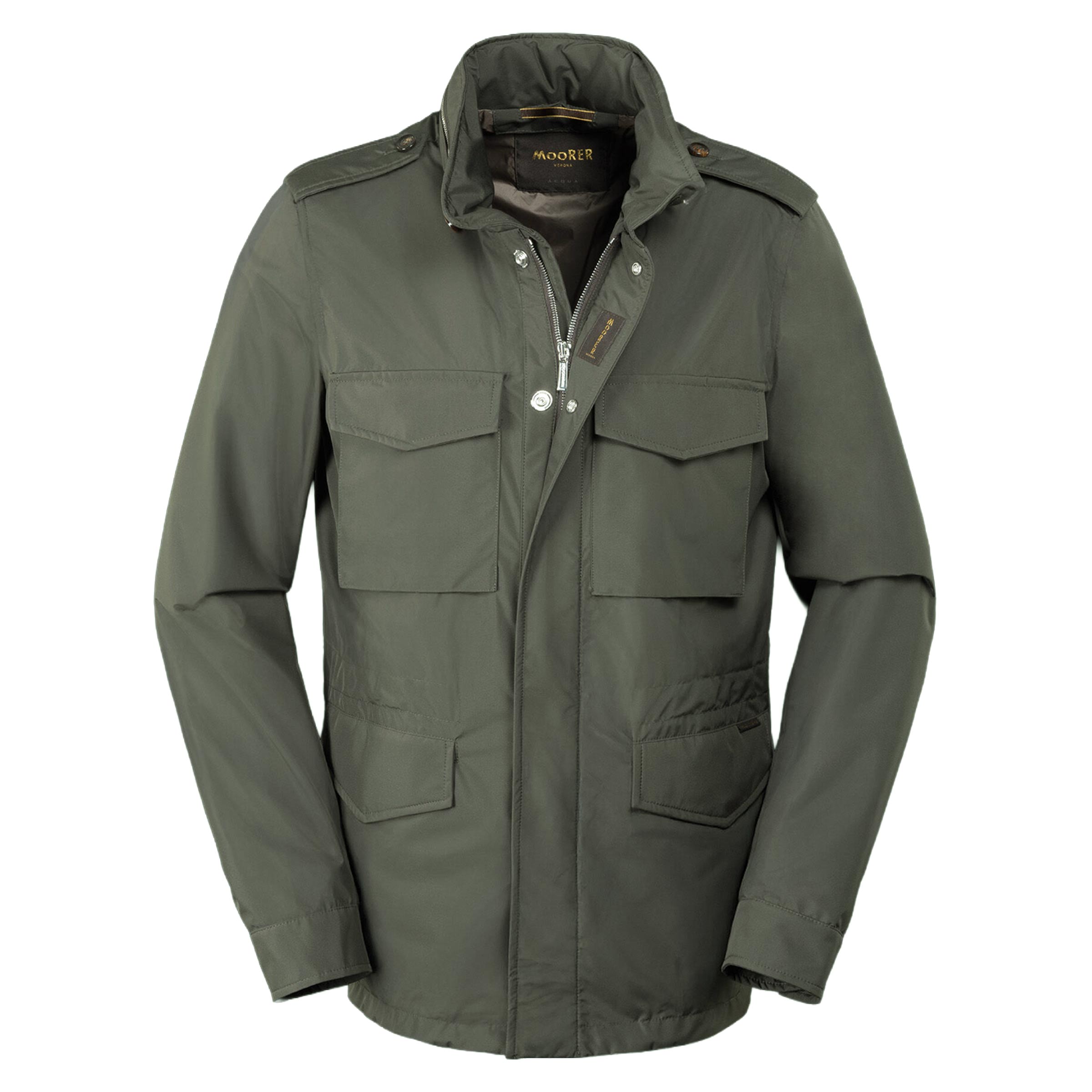 Moorer - Forest Green 'Denver' Waterproof Field Jacket BLOUSONS MooRER
