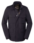 Moorer - Navy 'Denver' Waterproof Field Jacket BLOUSONS MooRER
