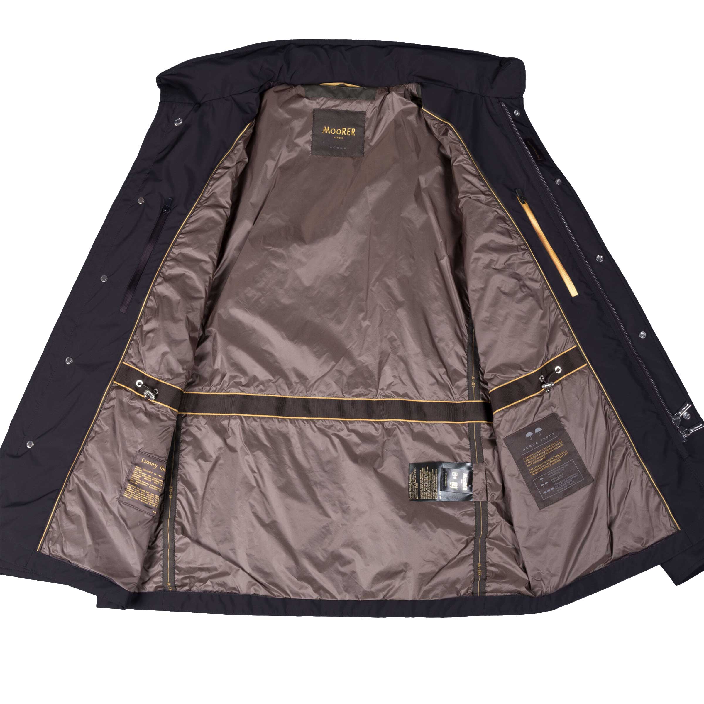 Moorer - Navy 'Denver' Waterproof Field Jacket BLOUSONS MooRER