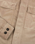 Mushroom Italian Cotton Corduroy Overshirt