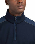 Paul & Shark - Navy with Typhoon® Platinum Quarter-Zip Wool Sweater KNITWEAR Paul & Shark