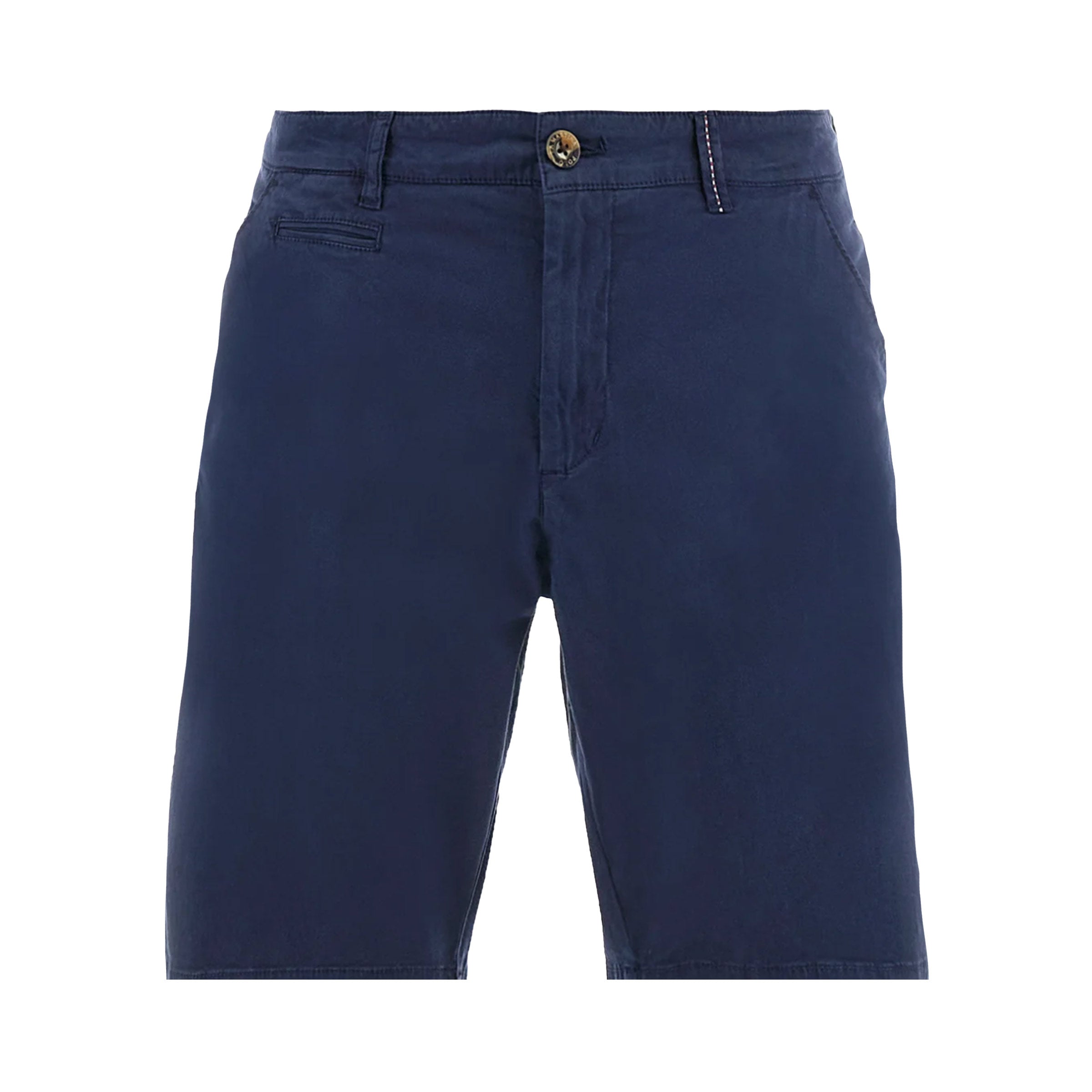 La Martina - Navy Vardan Regular Fit Cotton Twill Chino Shorts SHORTS La Martina