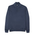 Robert Old - Navy Blue 100% Virgin Wool Long Sleeve Zip Neck Sweater KNITWEAR Robert Old