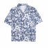 Robert Old - Navy Hawaiian Print Linen-Mix Resort Shirt S/S SHIRTS Robert Old