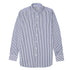 Navy Stripe Italian Cotton Long Sleeve Shirt L/S SHIRTS Robert Old