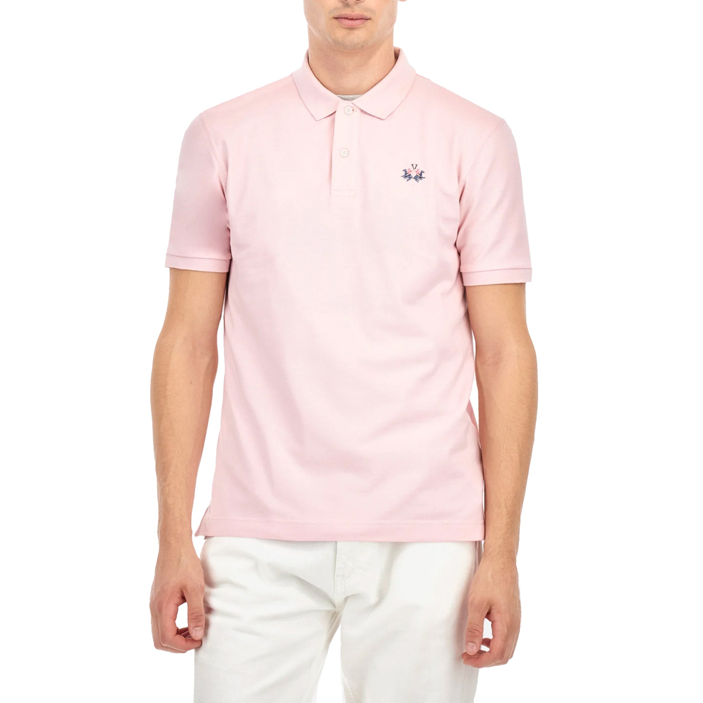 La Martina - Parfait Pink Eduardo Cotton Piqué Polo Shirt S/S POLOS La Martina