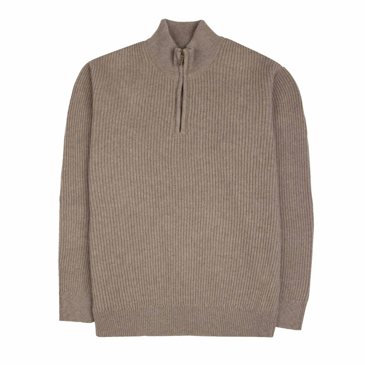 Invergary Reindeer 4ply Cashmere Quarter Zip Sweater CASHMERE Robert Old