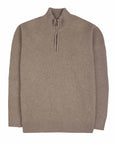 Invergary Reindeer 4ply Cashmere Quarter Zip Sweater