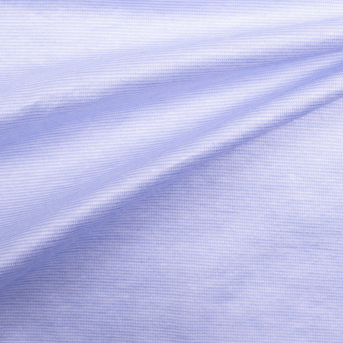 Light Blue 100% Cotton Fine-Stripe Polo S/S POLOS Robert Old