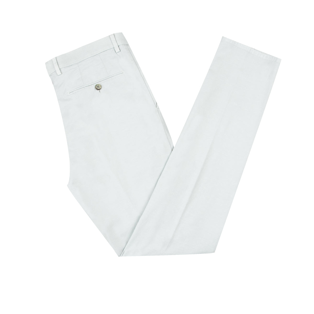 Pearl Grey Stretch Cotton Twill Slim Fit Chinos CASUAL TROUSERS Robert Old