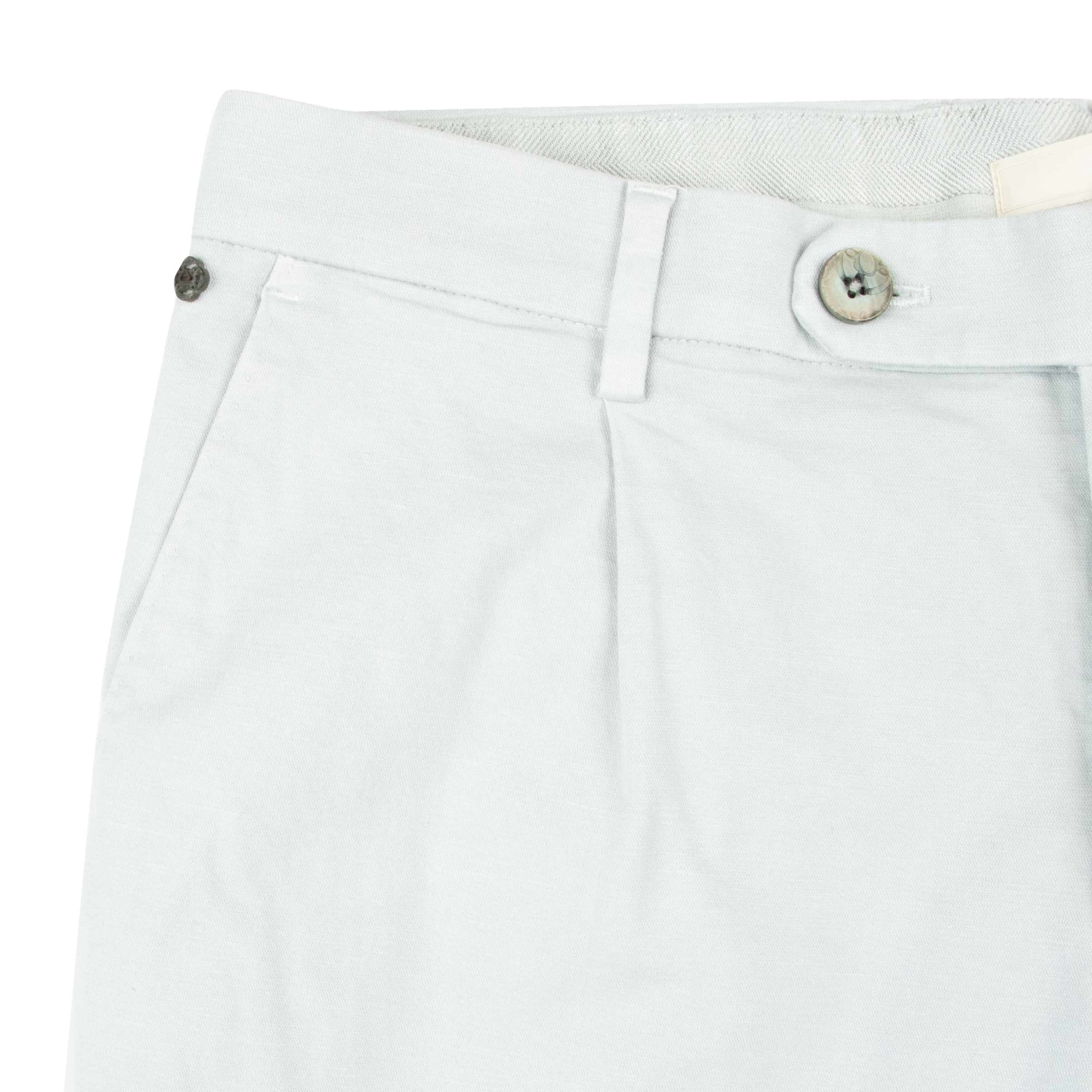 Robert Old - Pearl Grey Stretch Cotton Twill Slim Fit Chinos CASUAL TROUSERS Robert Old
