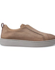 Santoni - Light Brown Nubuck Leather Slip-on sneaker