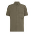 Belstaff - Surplus Green Scale Linen Short Sleeve Shirt S/S SHIRTS Belstaff