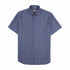 Robert Old - Navy Striped Seersucker Italian Cotton & Linen Shirt S/S SHIRTS Robert Old