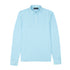 Robert Old - Sky Blue Piqué Cotton Long Sleeve Polo Shirt RUGBY/LS POLOS Robert Old